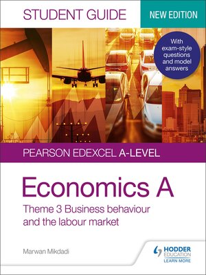 cover image of Pearson Edexcel A-level Economics a Student Guide